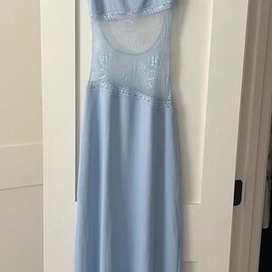 Peppermayo Light Blue Lace Dress